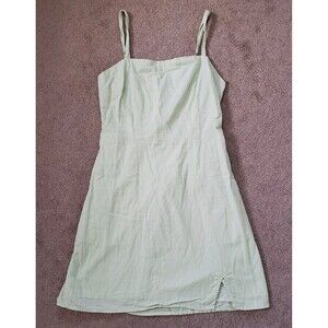 Abercrombie And Fitch Summer Strappy Mini Dress Pockets Elastic Back Mint Size M